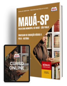 Comprar: Apostila Prefeitura de Mauá - SP 2025 - Professor de Educação Básica II - PEB II - História