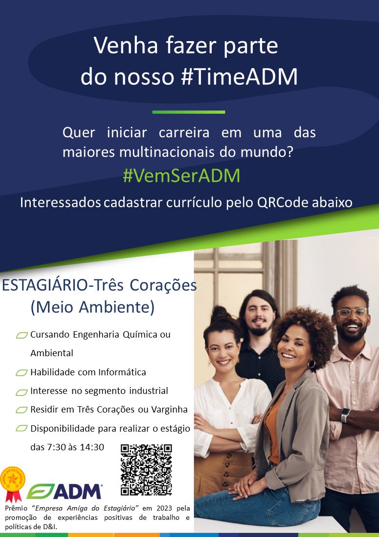 Estagiário área ambiental – Três Corações/MG