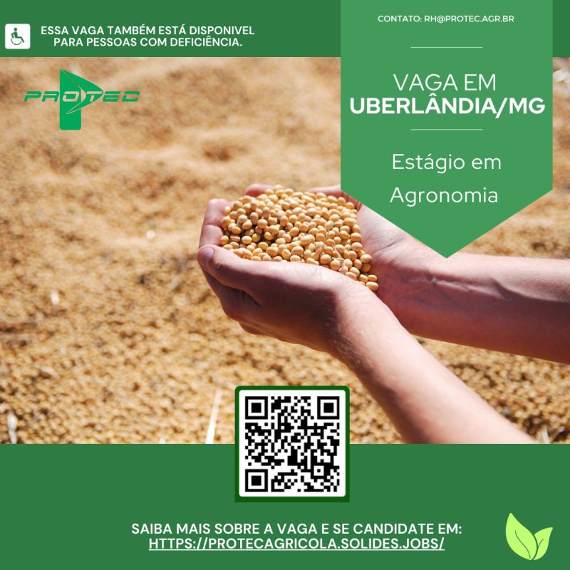 02 vagas estagiário agronomia – Uberlândia/MG