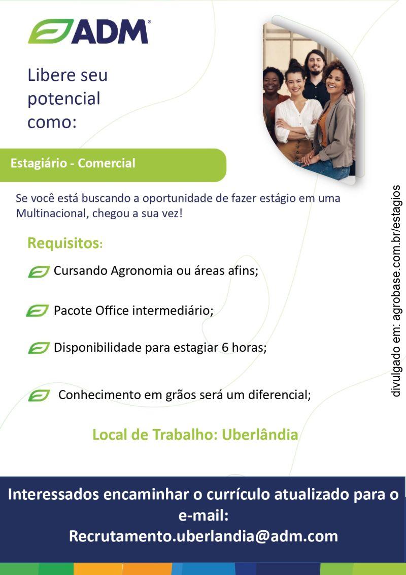 Estagiário comercial – Uberlândia/MG