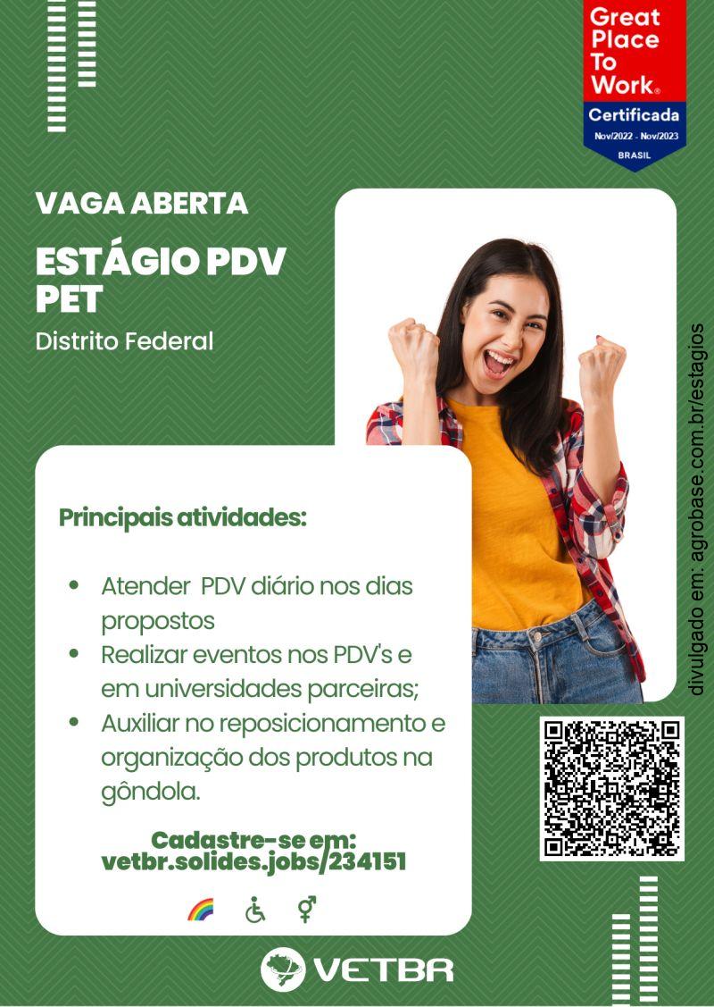Estágio pdv pet – Brasília/DF