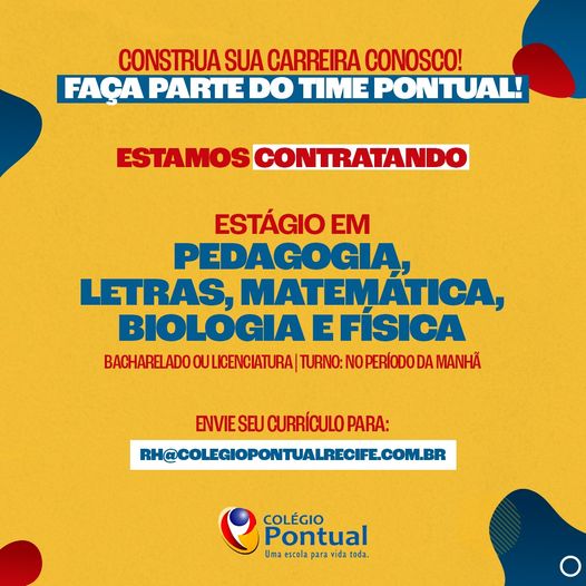 Estágio em colégio – Recife/PE