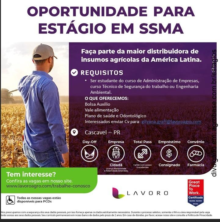 Estágio em SSMA – Cascavel/PR