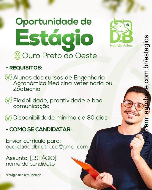 Estágio em nutrição animal – Outro Preto do Oeste/RO