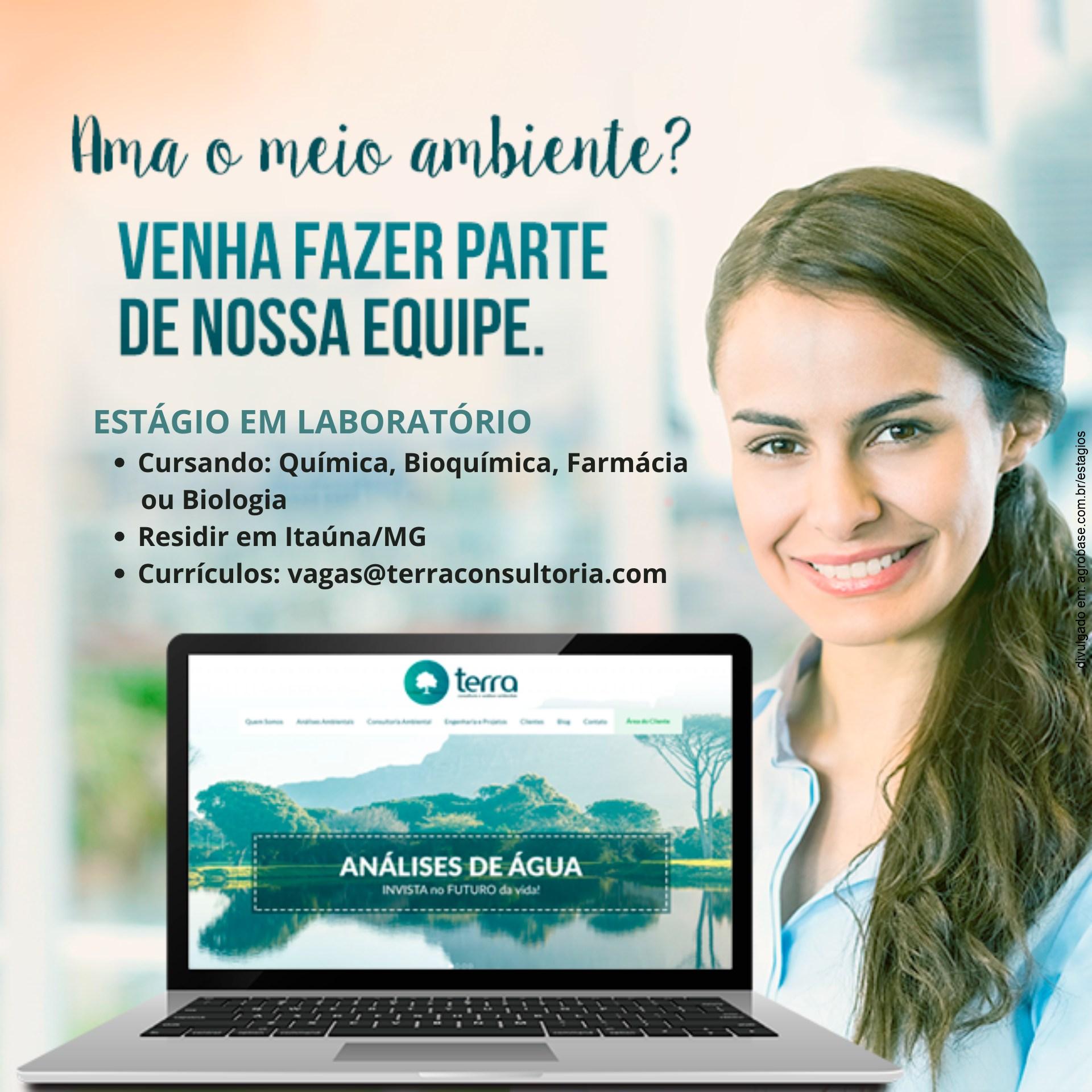 Estágio em laboratório – Itaúna/MG