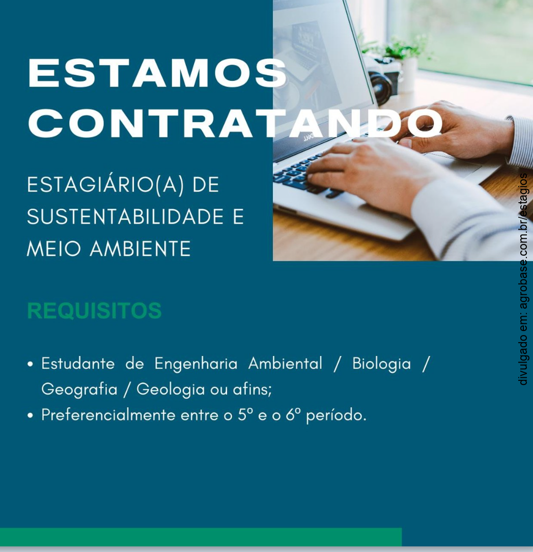 Estagiário de sustentabilidade e meio ambiente – Belo Horizonte/MG