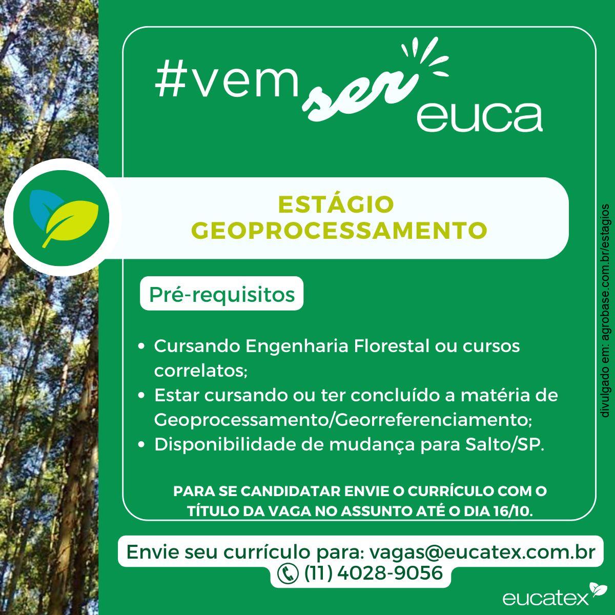 Estágio em geoprocessamento – Salto/SP