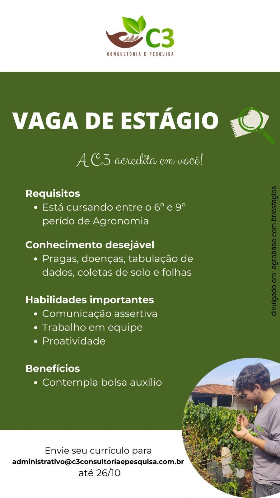 Estágio em agronomia