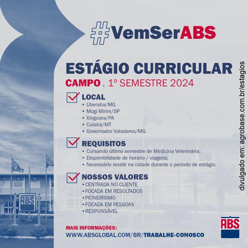 Estágio curricular em med. veterinária – MG