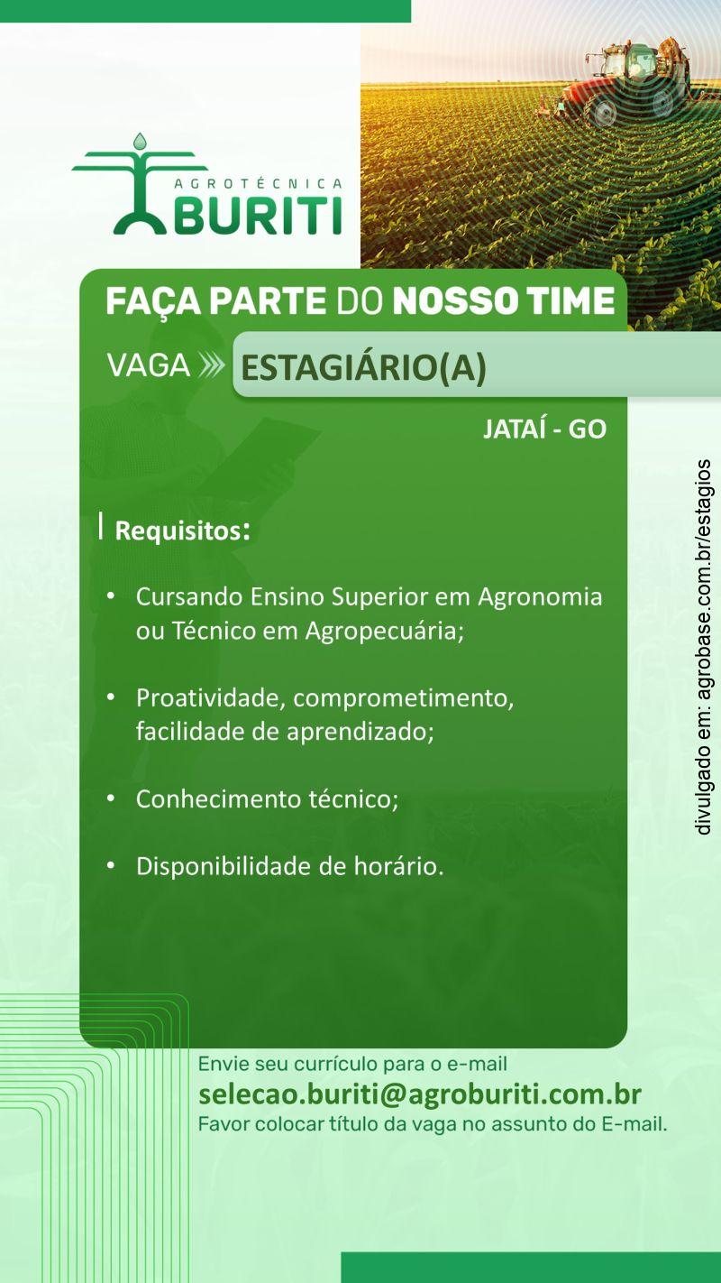 Estagiário agro – Jataí/GO
