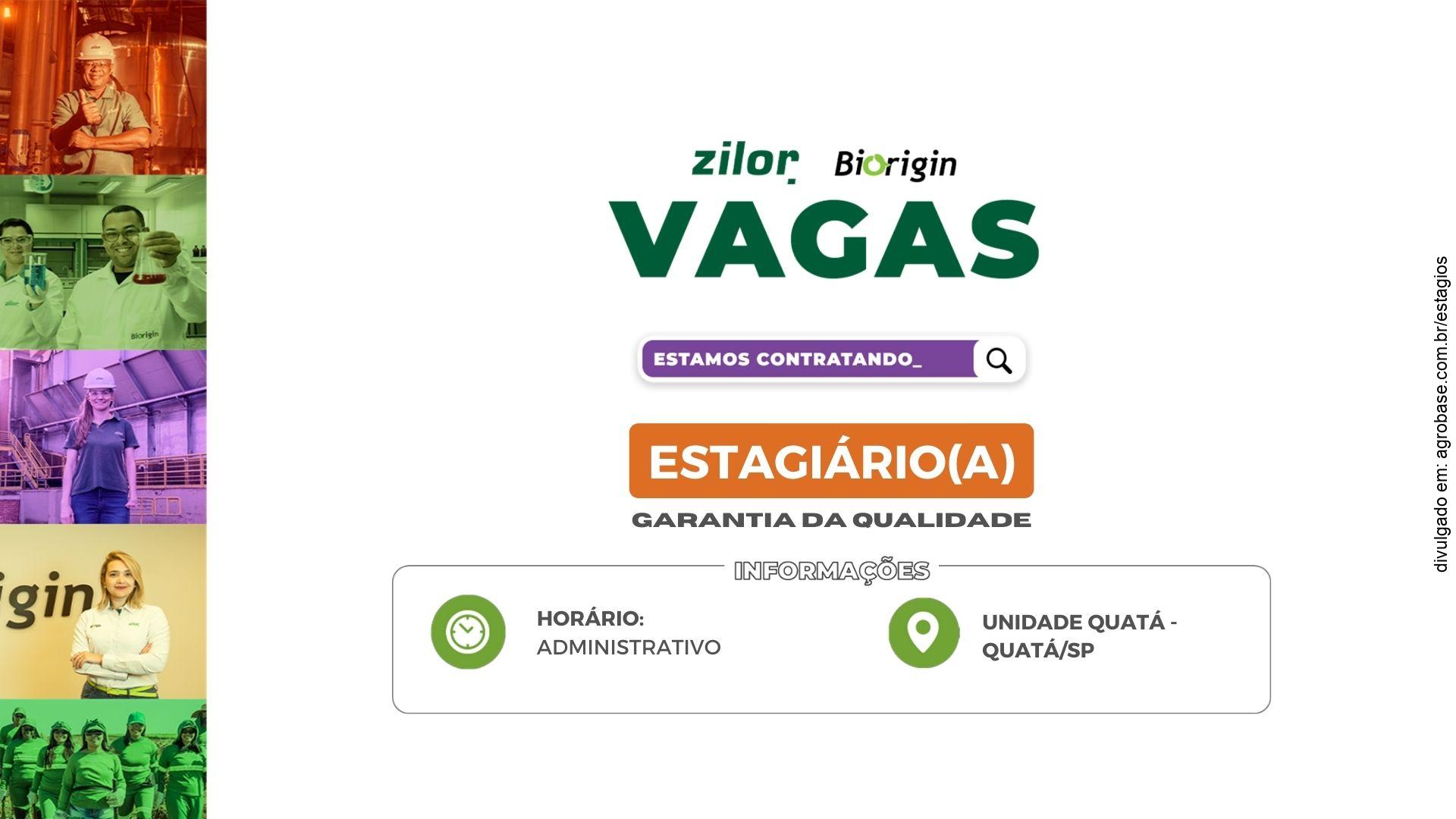 Estagiário em garantia da qualidade – Quatá/SP