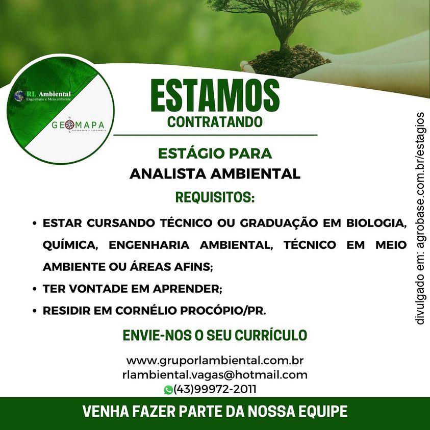 Estágio para analista ambiental – Procópio/PR