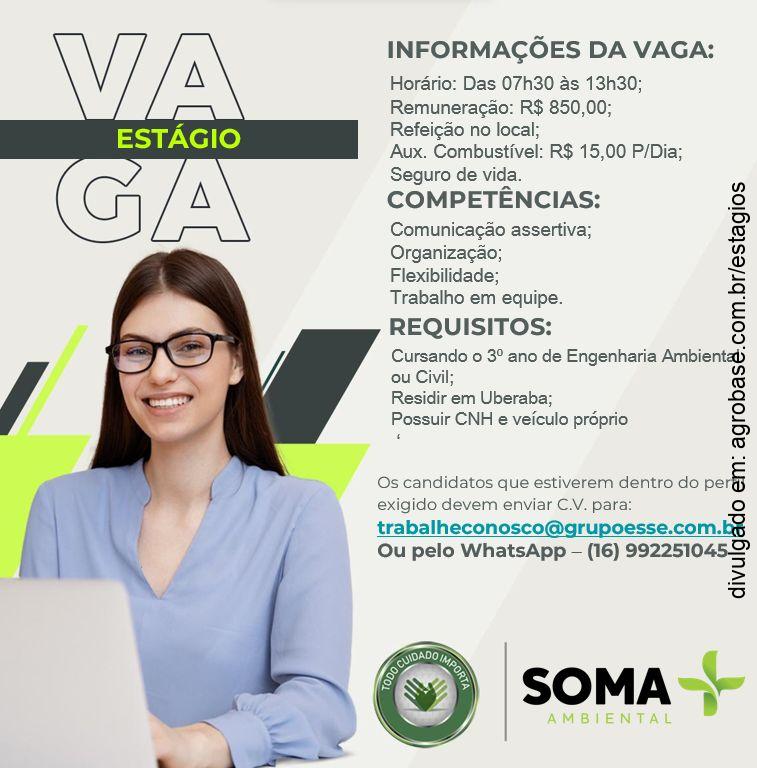 Estágio em meio ambiente – Uberaba/MG