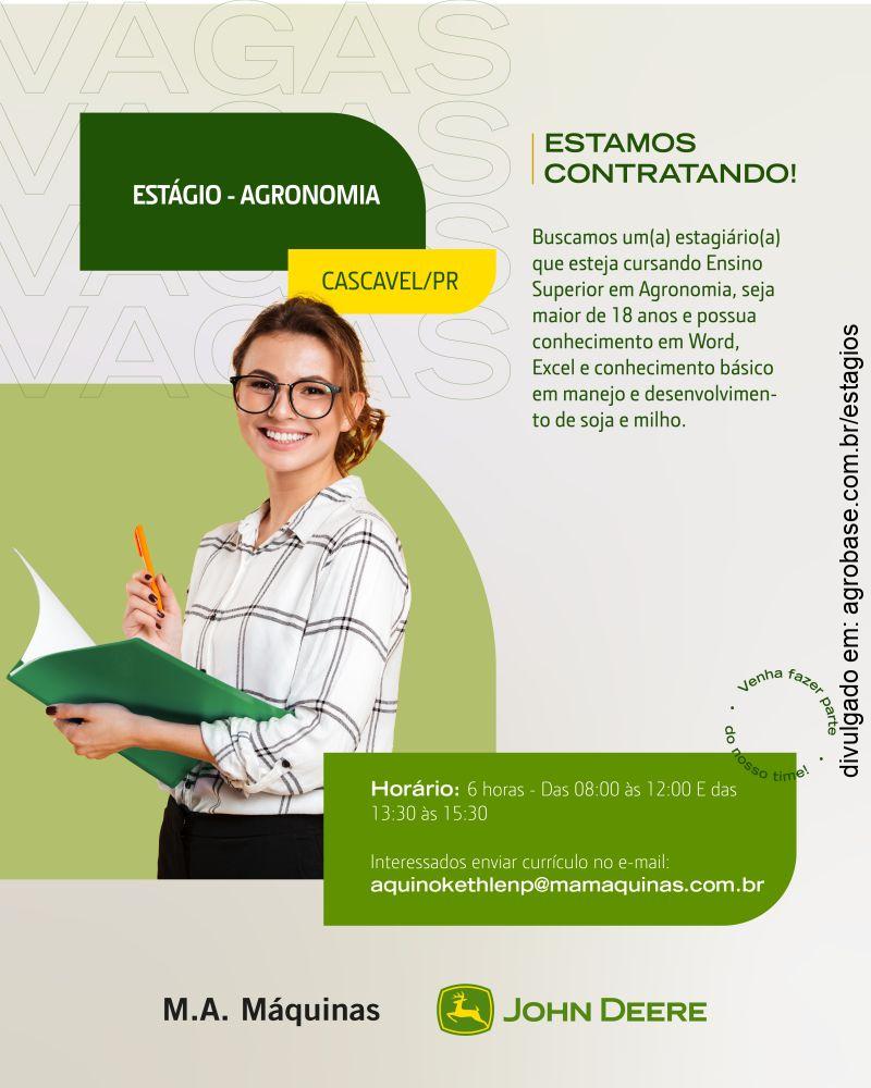 Estágio em agronomia – Cascavel/PR