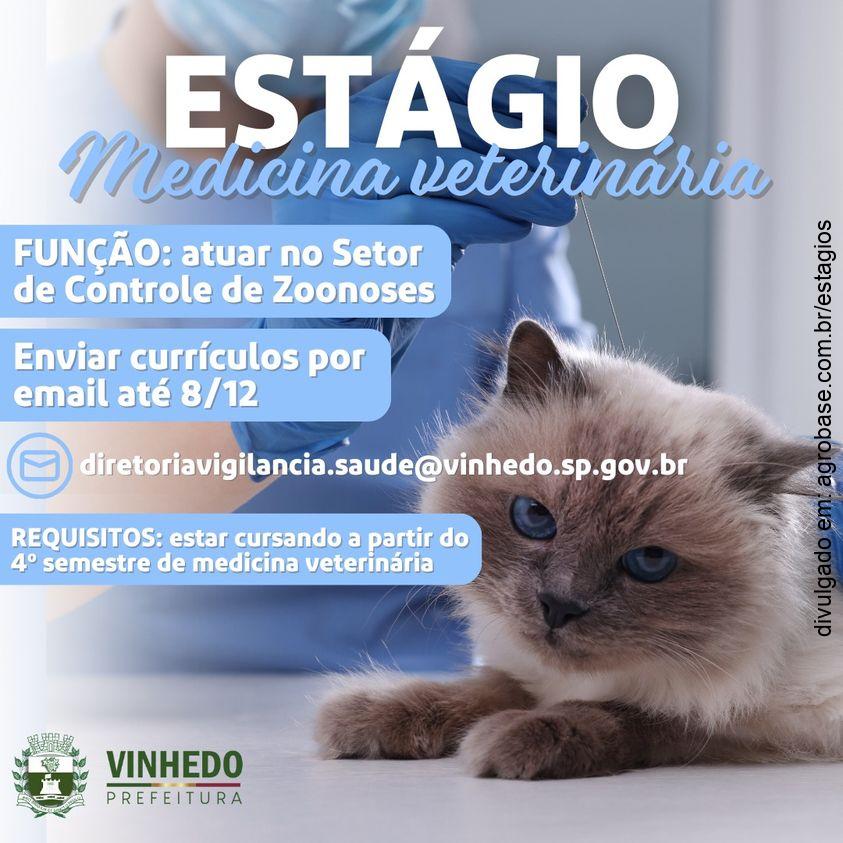 Estágio em med. veterinária – Vinhedo/SP