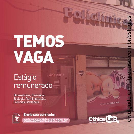 Estágio remunerado – Santa Cruz do Sul/RS