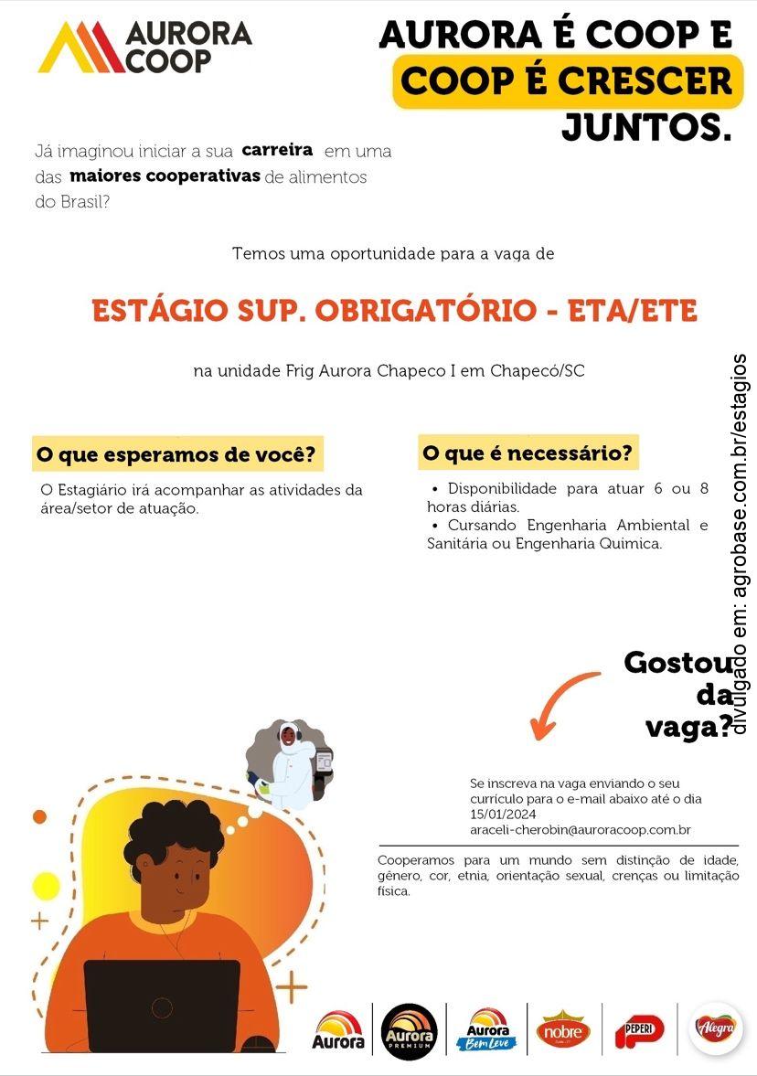 Estagiário em eta | ete – Chapecó/SC