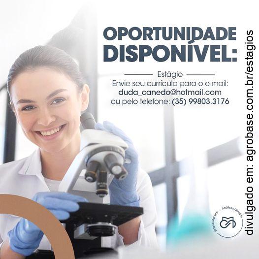 04 vagas estágio laboratório – Ipuiúna/MG