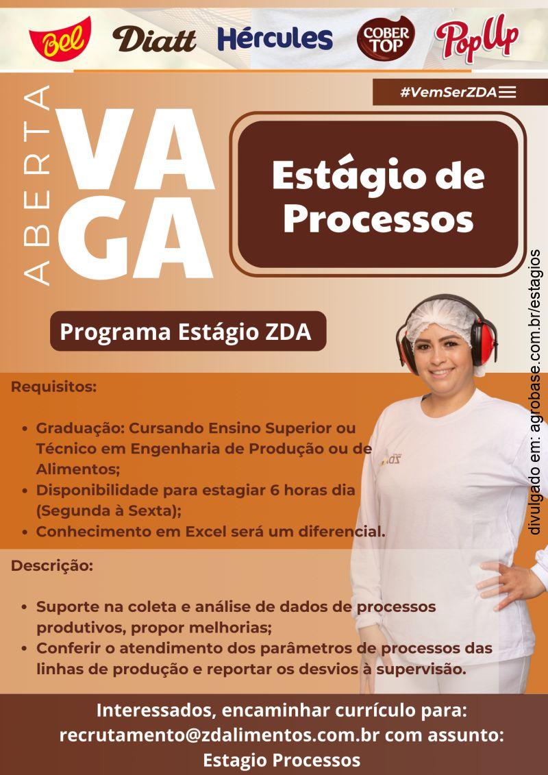 Programa de estágio zd alimentos