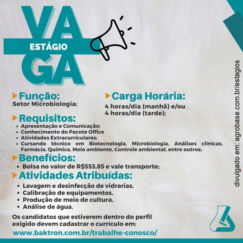 Estágio em microbiologia