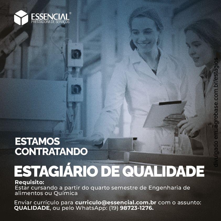 Estagiário de qualidade – Mogi Guaçu/SP
