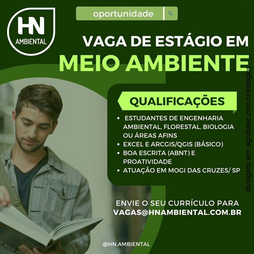 Estágio em meio ambiente – Mogi das Cruzes/SP