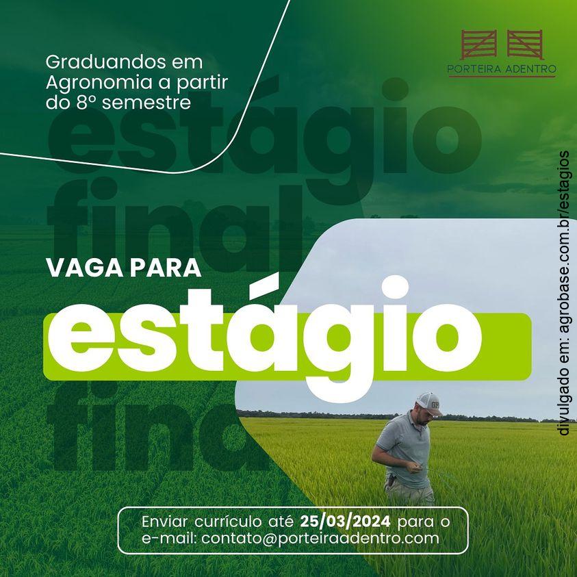 Estágio para estudantes de agronomia
