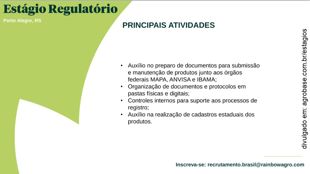 Estágio regulatório – Porto Alegre/RS