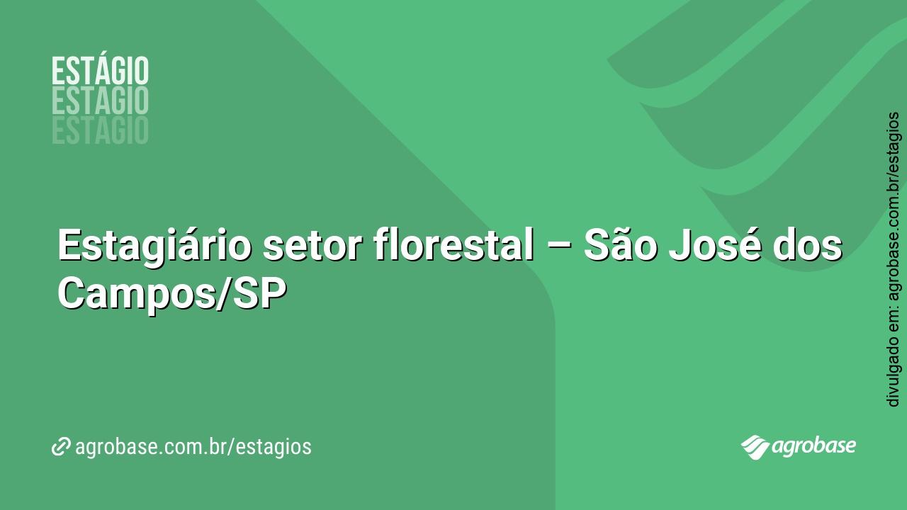 Estagiário setor florestal – São José dos Campos/SP