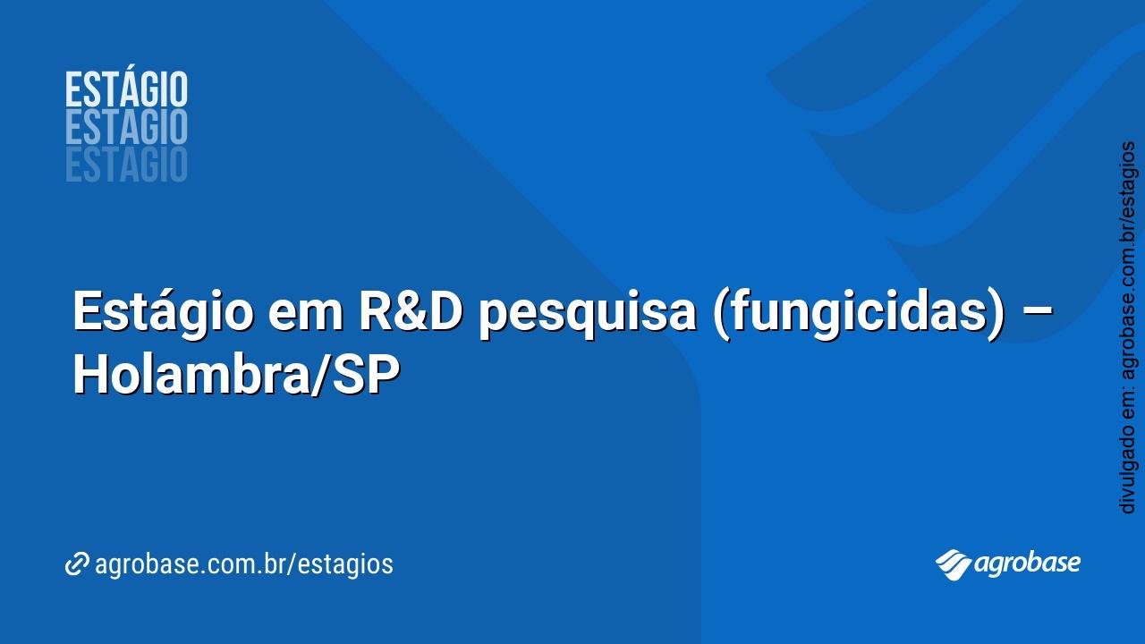 Estágio em R&D pesquisa (fungicidas) – Holambra/SP