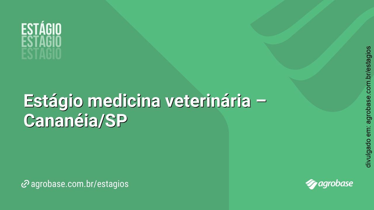 Estágio medicina veterinária – Cananéia/SP