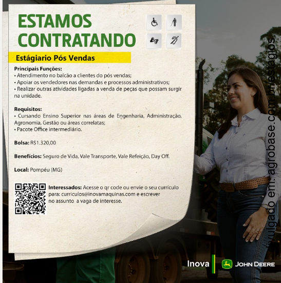 Estagiário de pós-vendas – Pompéu/MG