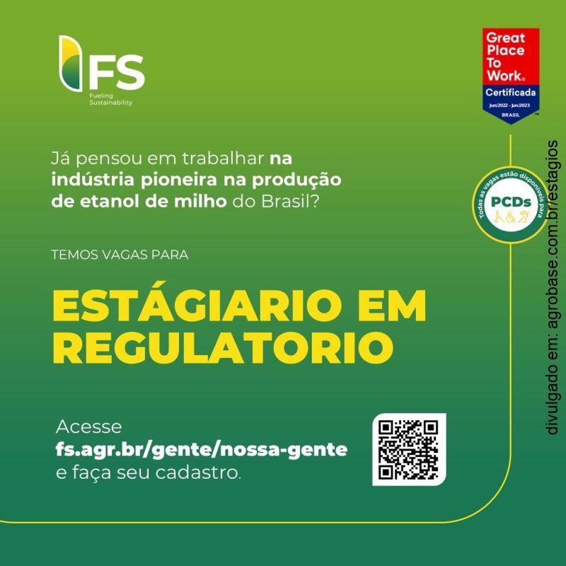 Estagiário em regulatório – Lucas do Rio Verde/MT