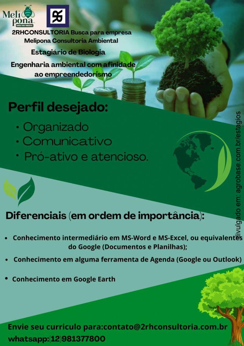 Estágio biologia | eng. ambiental – Guaratinguetá/SP e região