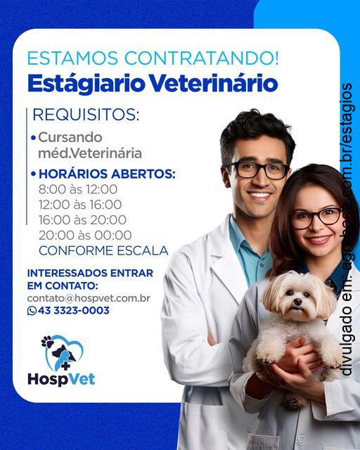 Estagiário veterinário – Londrina/PR
