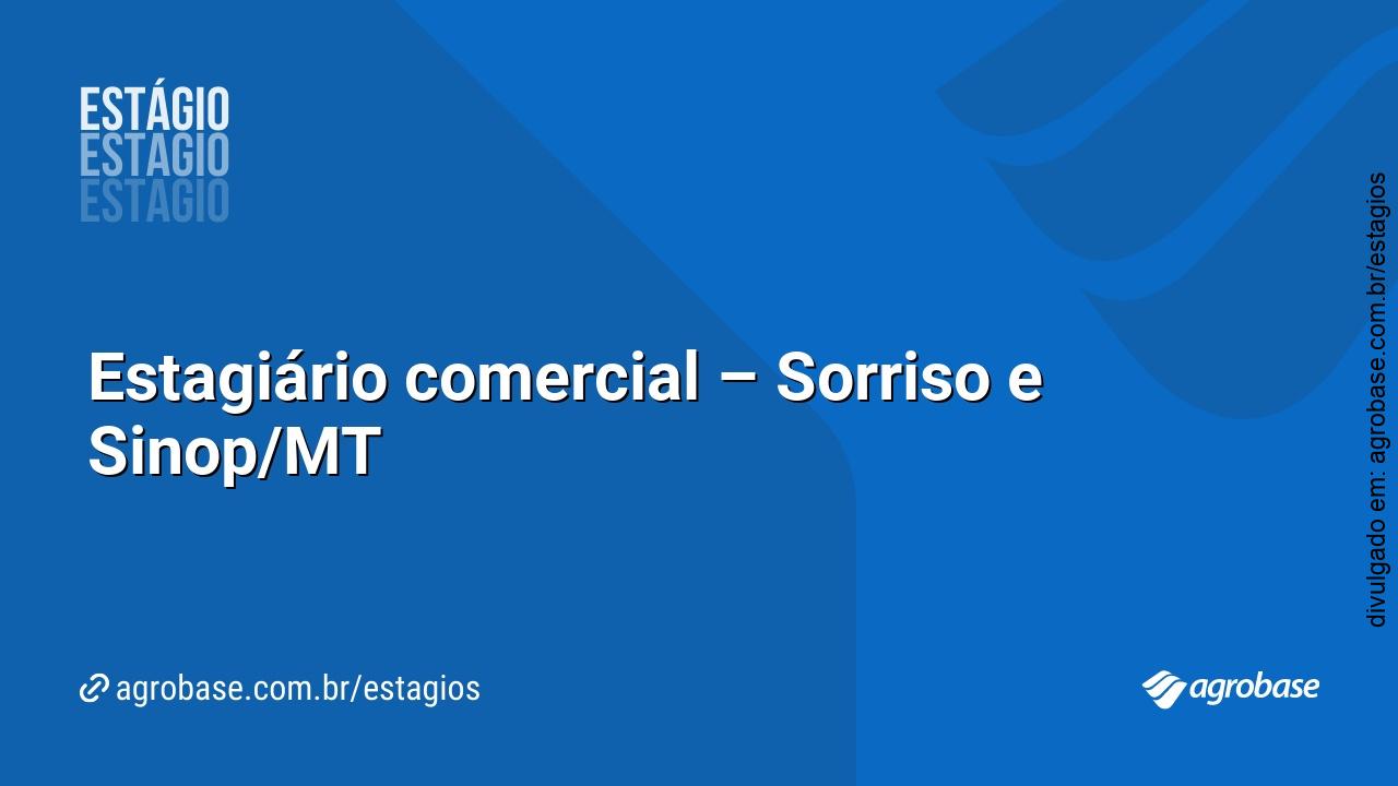 Estagiário comercial – Sorriso e Sinop/MT