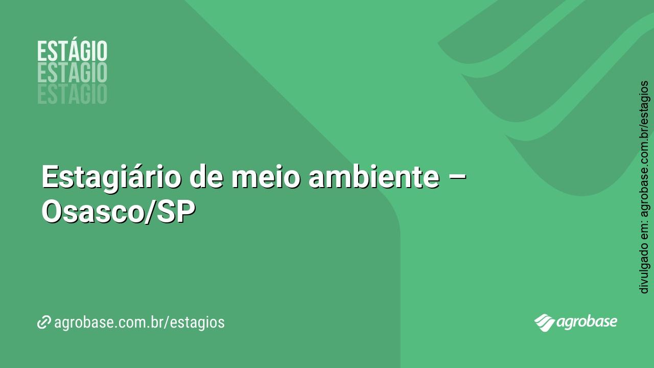 Estagiário de meio ambiente – Osasco/SP