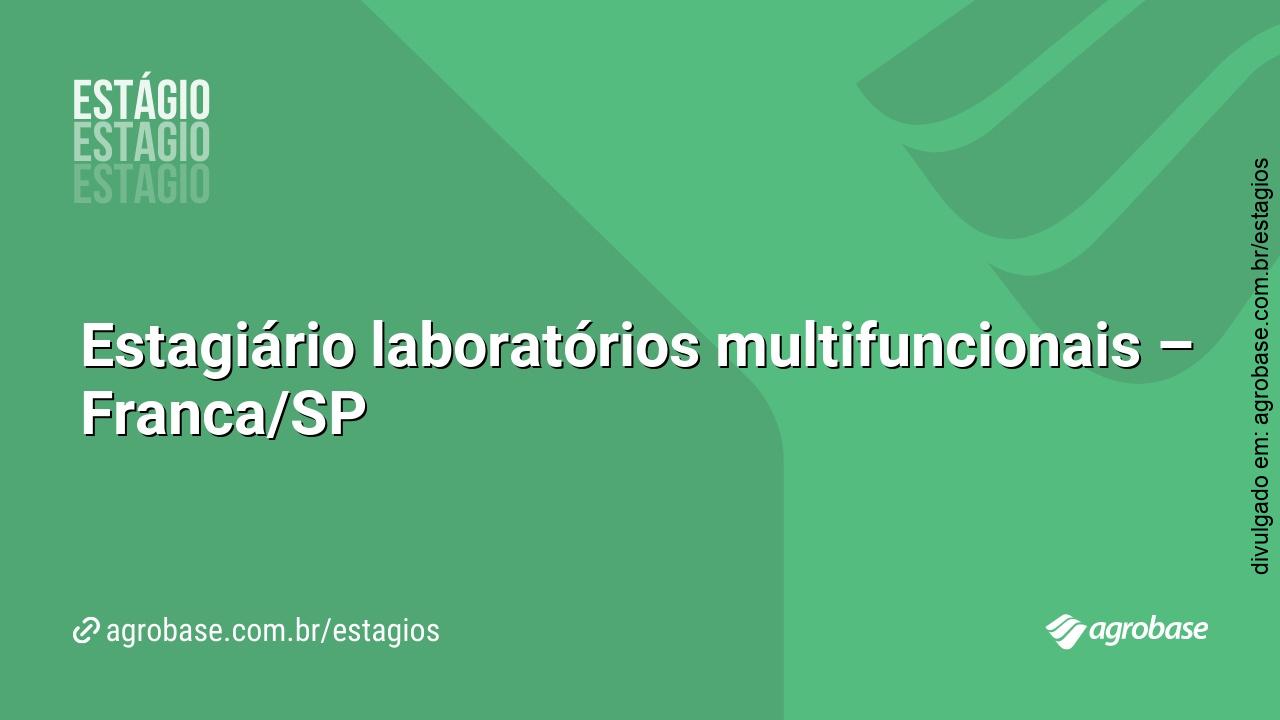 Estagiário laboratórios multifuncionais – Franca/SP