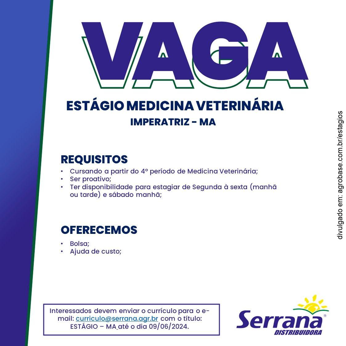 Estágio em medicina veterinária – Imperatriz/MA
