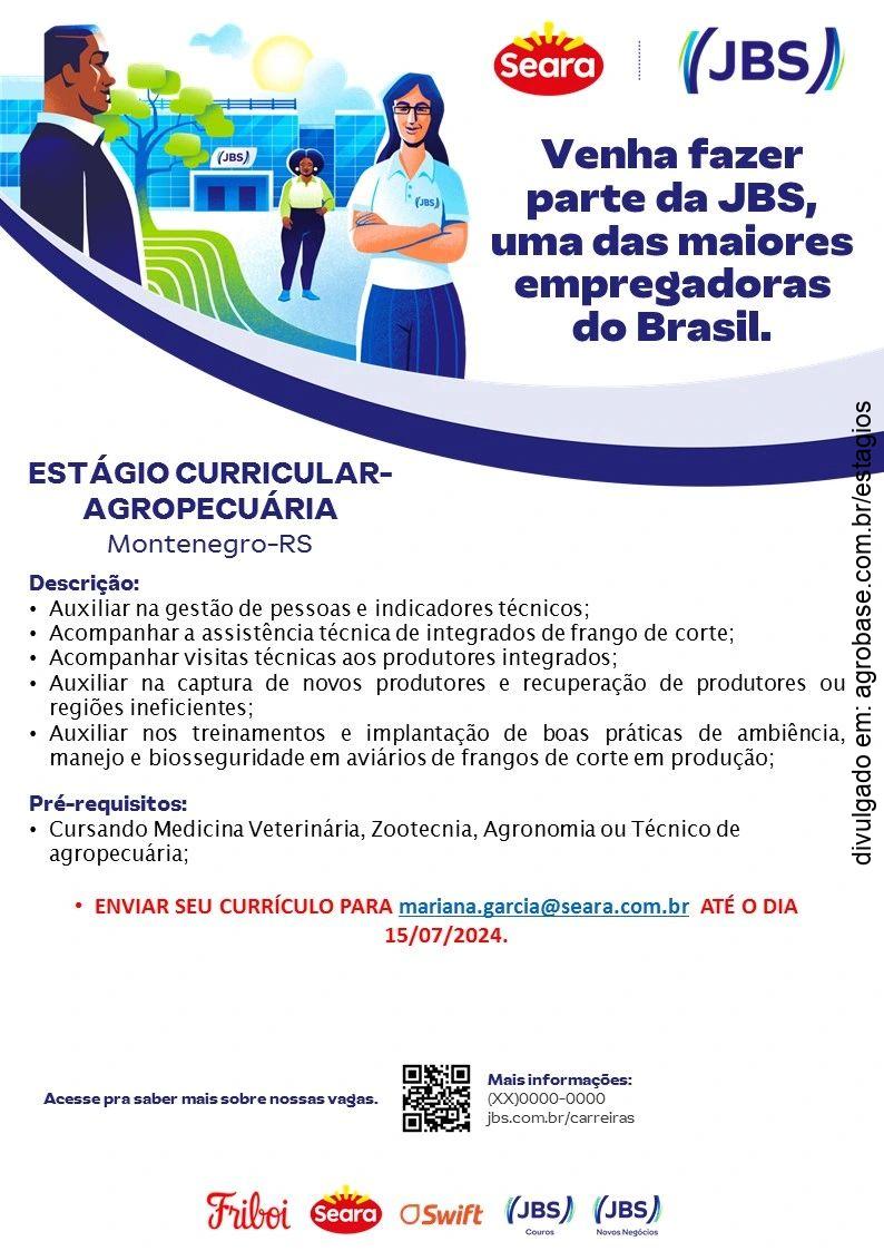 Estágio curricular obrigatório agropecuária – Monenegro/RS