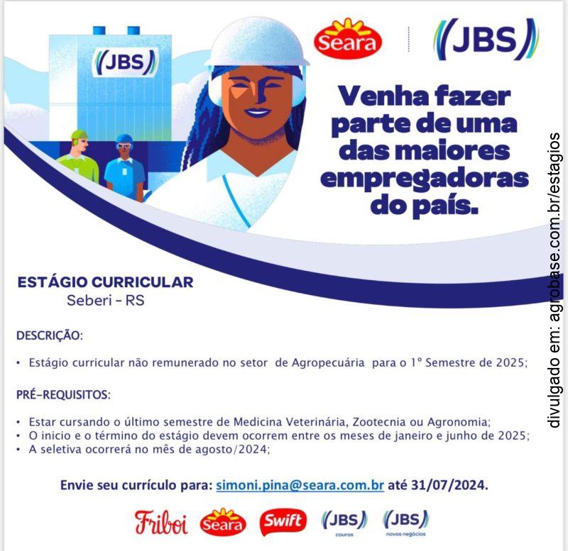 Estágio curricular agropecuária – Seberi/RS