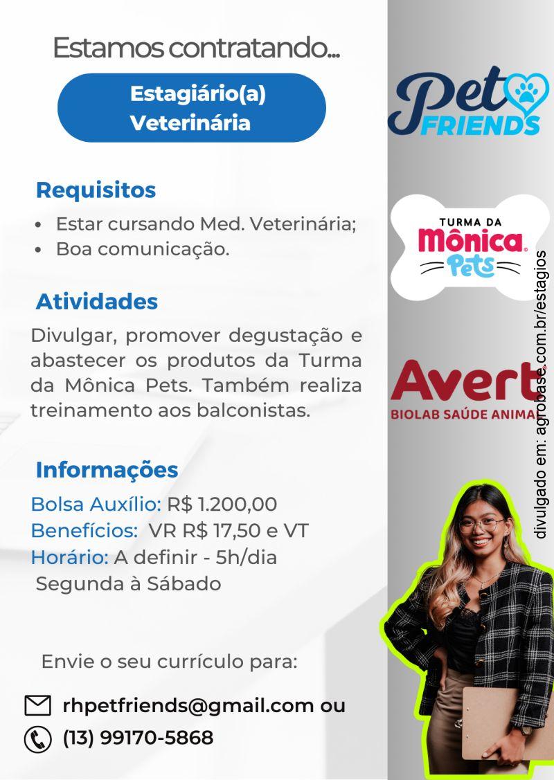 Estagiário veterinária – Santos/SP
