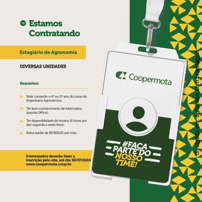 Estagiário de agronomia – Cândido Mota/SP