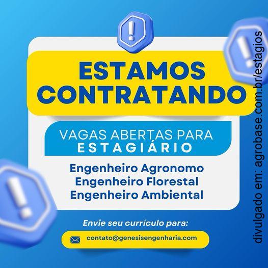 Estágio em agronomia, eng. florestal e ambiental