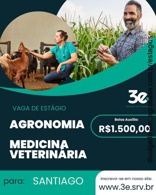 Vaga de estágio agronomia e med. veterinária – Santiago/RS