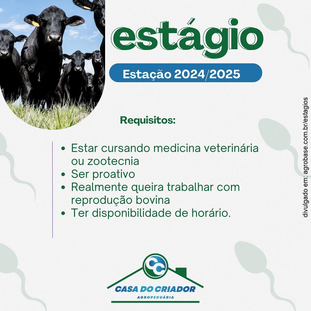 Estágio reprodução bovina – Nova Laranjeiras/PR