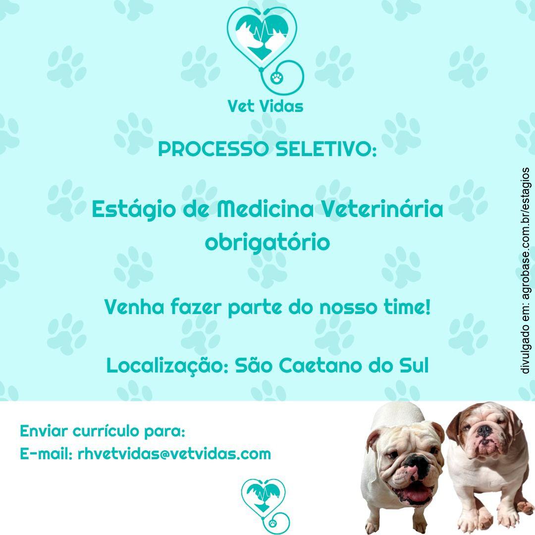 Estágio obrigatório medicina veterinária – São Caetano do Sul/SP