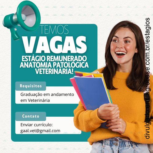 Estágio remunerado em anatomia patológica veterinária – Cambé/PR