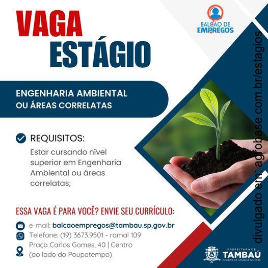 Estágio em engenharia ambiental – Tambaú/SP