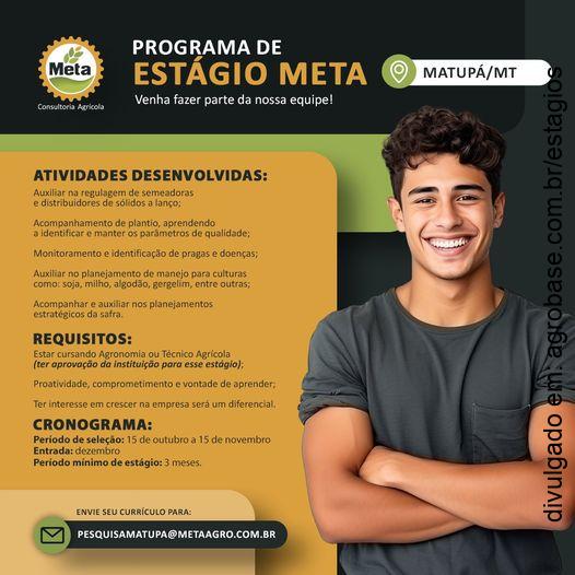 Programa de estágio Meta – Canarana/MT